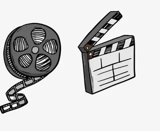 胶卷与打板器免抠