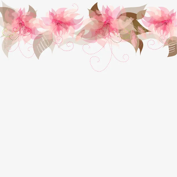 彩绘鲜花免抠
