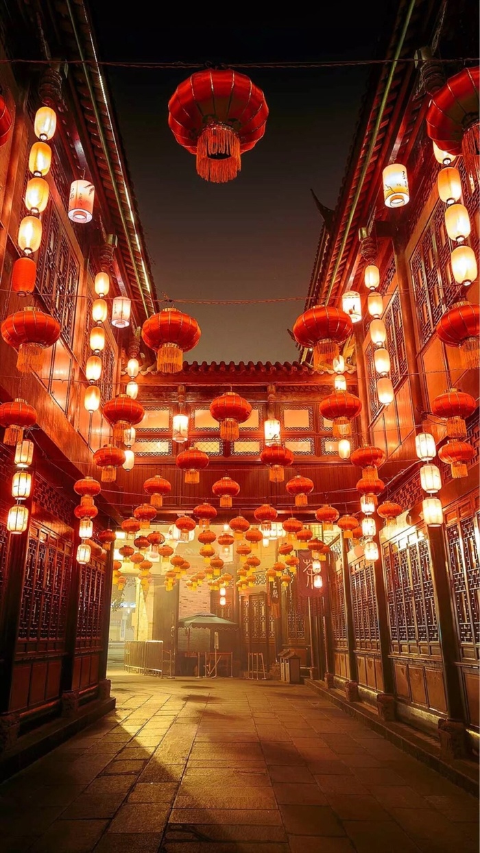 元宵节花灯狂欢H5背景高清