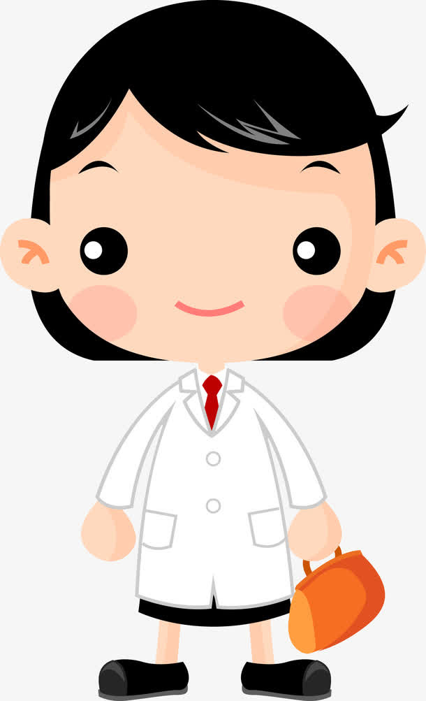 短头发小女医生免抠