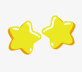 好看的卡通小星星免抠