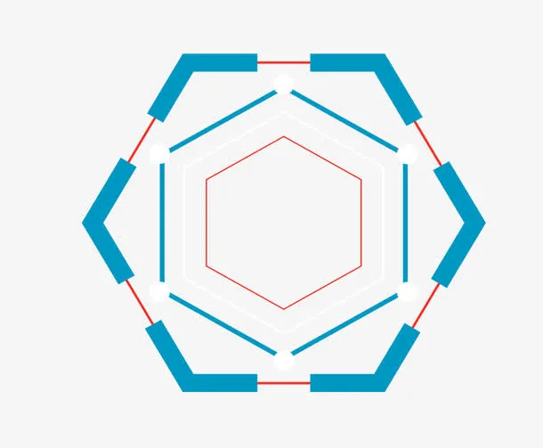 科技感不规则图片免抠