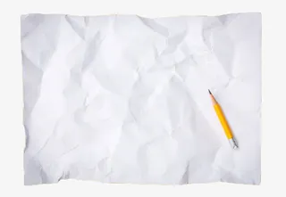 白色皱纹纸张免抠