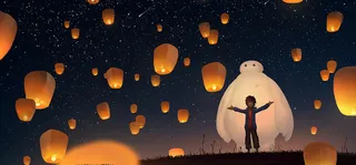 卡通天灯背景高清