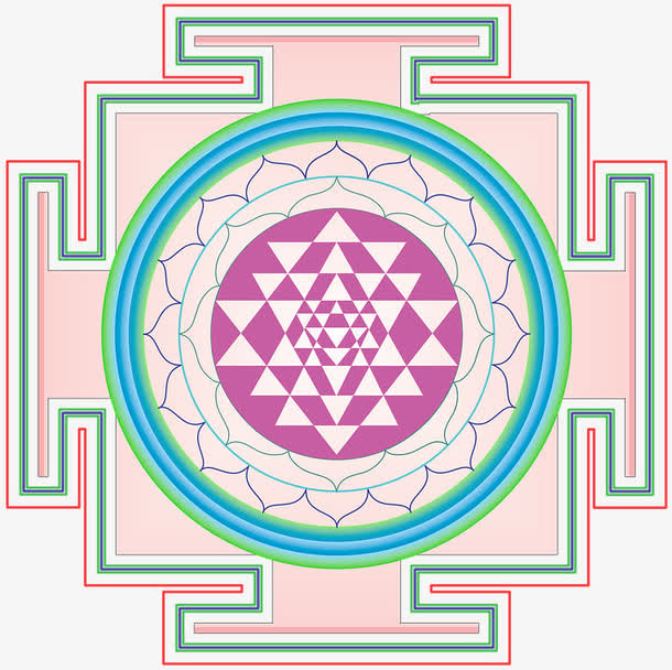 迷宫圆形背景图片