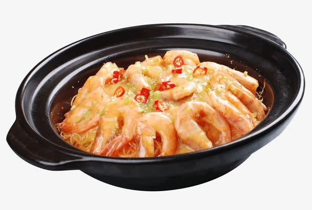 鲜虾粉丝砂锅煲免抠
