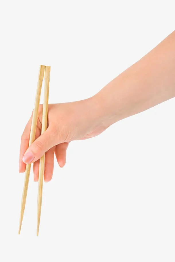 手拿筷子图片免抠