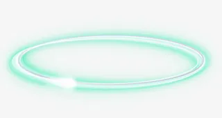 绿色简约光圈装饰图案免抠