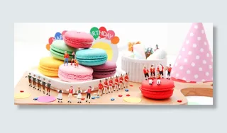 卡通生日派对背景装饰高清