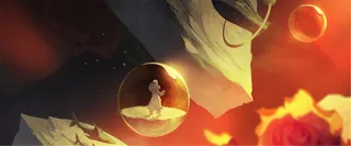 红色太空背景高清