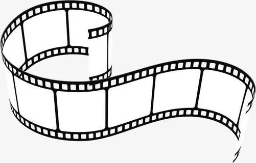弯曲电影胶卷免抠