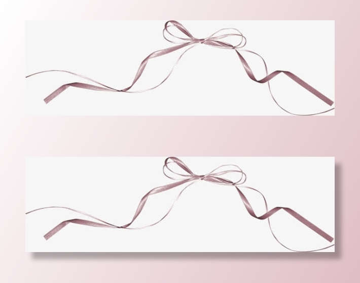 棕色彩带漂浮免抠