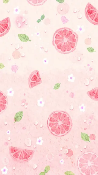 小清新夏天文艺西瓜冰块清凉H5背景高清