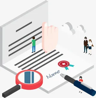 卡通扁平招聘简历免抠