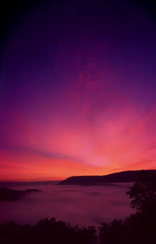 唯美日落天空免抠