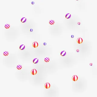 彩色几何圆形装饰图案免抠