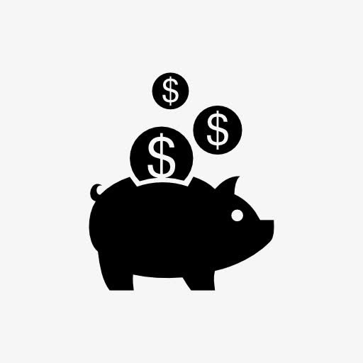 小猪储蓄罐图标免抠