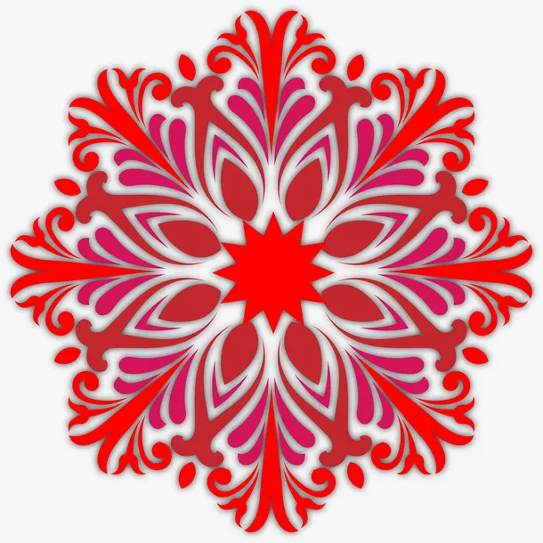 怀旧镂空花纹装饰图案免抠