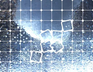 创意方格冰块背景素材高清