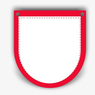 红色边框的盾牌免抠