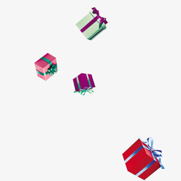 掉落礼物PNG免抠
