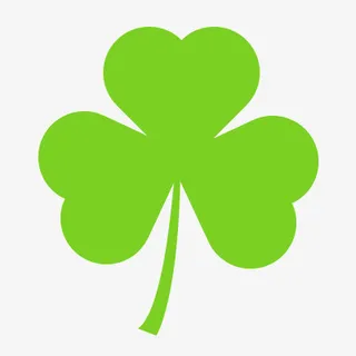 绿色三叶草四叶草少一个免抠