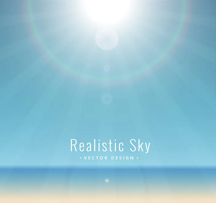 蓝色天空背景素材高清