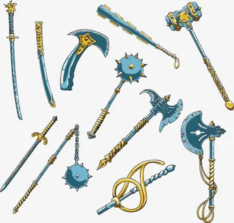 游戏武器矢量图免抠