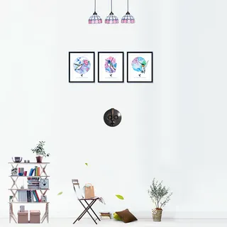 简约家居室内水彩画白色墙面背景图高清