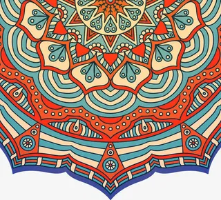 古典民族花纹装饰图案免抠