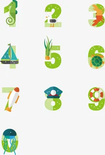 矢量创意数字海报背景免抠