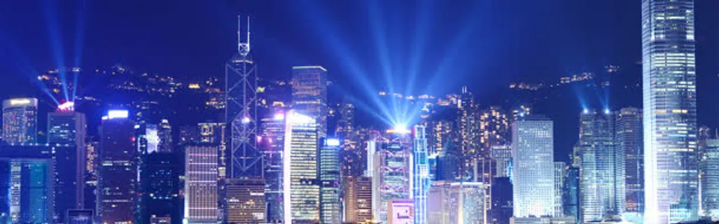 炫酷灯光夜景海报背景图片