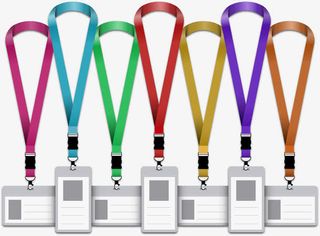多色工作证吊牌免抠