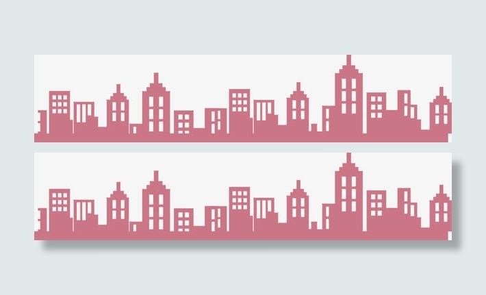 扁平风格创意合成海报banner都市