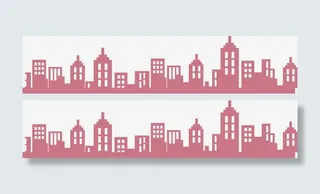 扁平风格创意合成海报banner都市