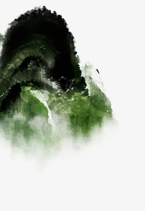 国画山水免抠