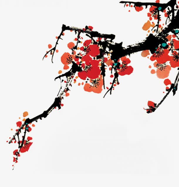 中国风梅花免抠