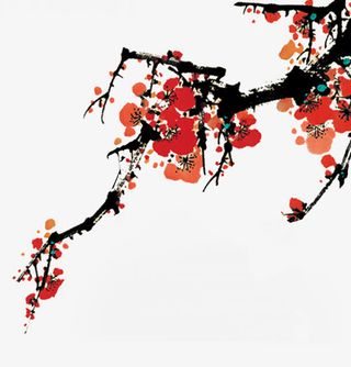中国风梅花免抠
