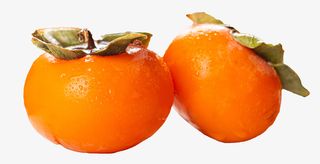 秋天水果柿子免抠