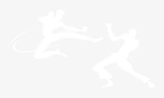 跆拳道白色剪影免抠