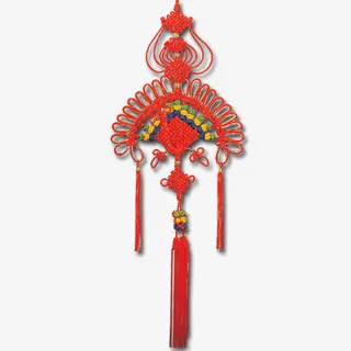 美丽中国结  孔雀开屏免抠