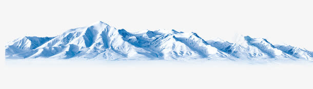 梦幻白色雪山免抠