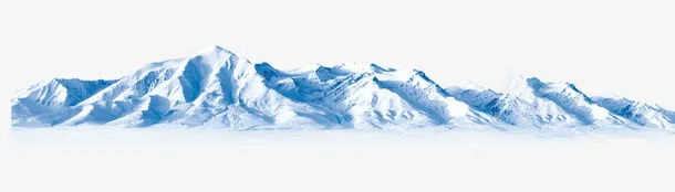 梦幻白色雪山免抠