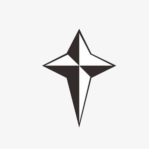 不规则十字星免抠