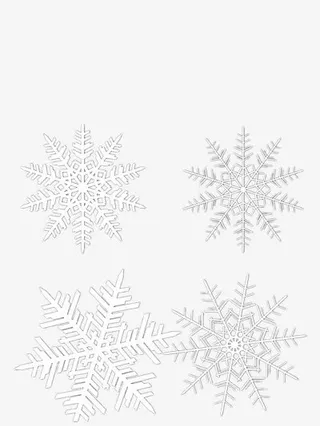 雪花免抠