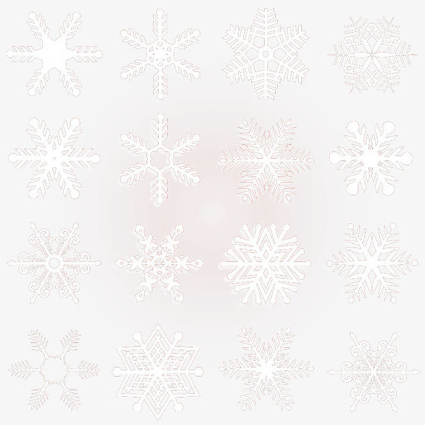16款白色雪花免抠