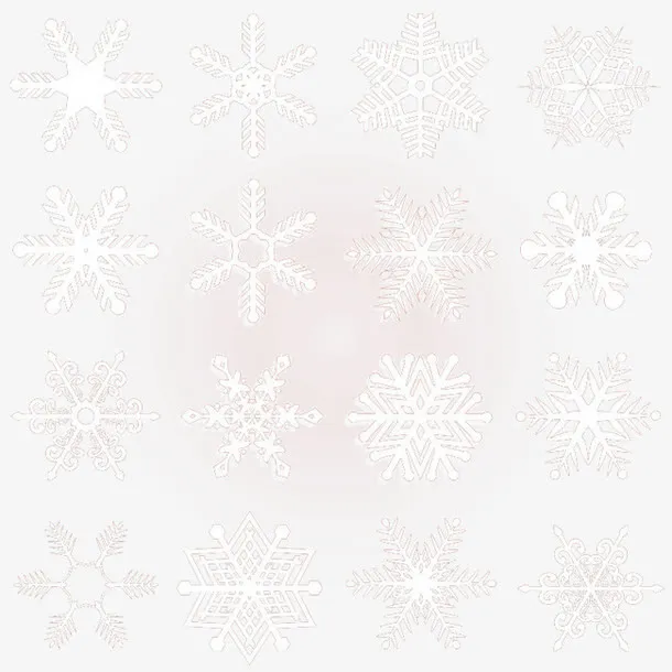 16款白色雪花免抠