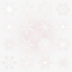 16款白色雪花免抠