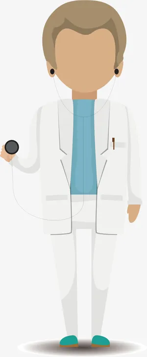 卡通男医生免抠