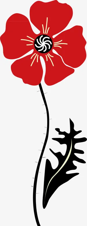 时尚花纹花朵鲜花免抠